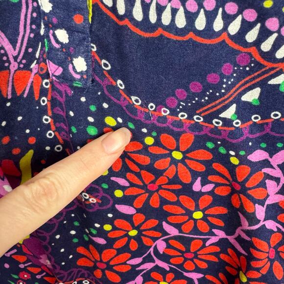 Lilly Pulitzer Womens Providence Top in‎ Garden Menagerie Sz XS Psychedelic 70s - Picture 8 of 15